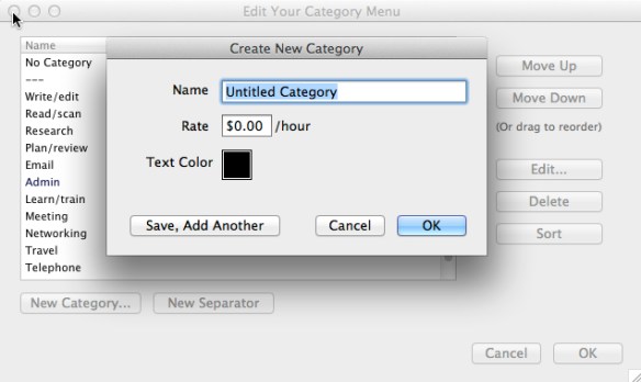 OT's 'add category' screen.